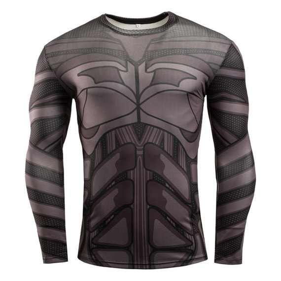 long sleeve batman compression shirt