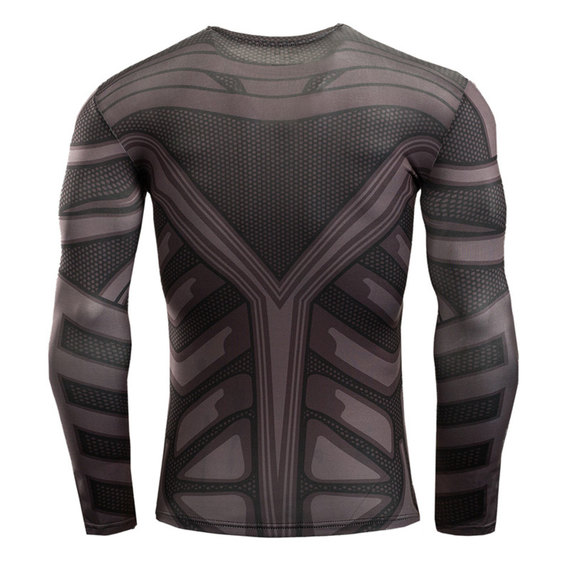 long sleeve superhero compression shirt batman