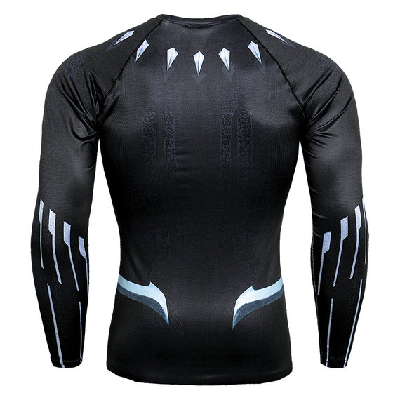 long sleeve black panther t'challa shirt