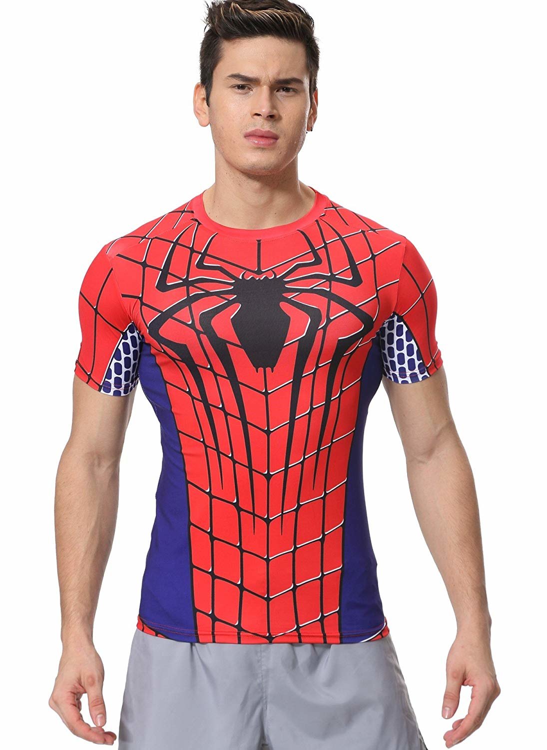 Spiderman Costume T Shirt Short Sleeve