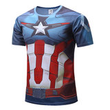 Captain America Civil War Dri Fit Workout T Shirt