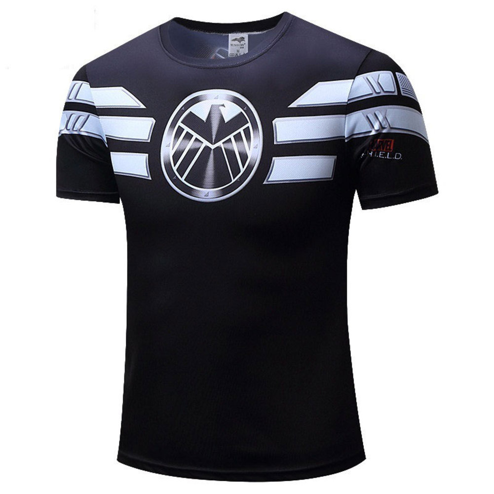 Captain America Shield T Shirt Short Sleeve