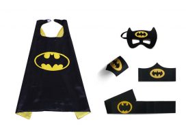 yellow batman cape and mask for childrens