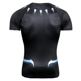 dri fit short sleeve marvel black panther compression athletic shirt