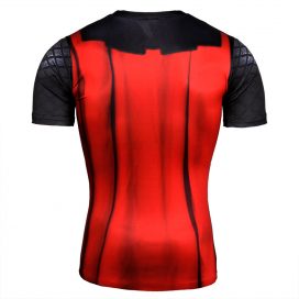 Short Sleeve Slim Dri Fit Avengers Marvel Infinity War Thor Workouts Shirt For Gym