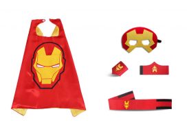 Red Ironman cape and mask for boys