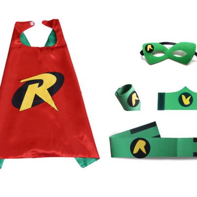 red robin hood cape and mask sets for kids