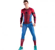 Marvel Red Spider Man Suit,include long sleeve base shirt and pant for superhero fans