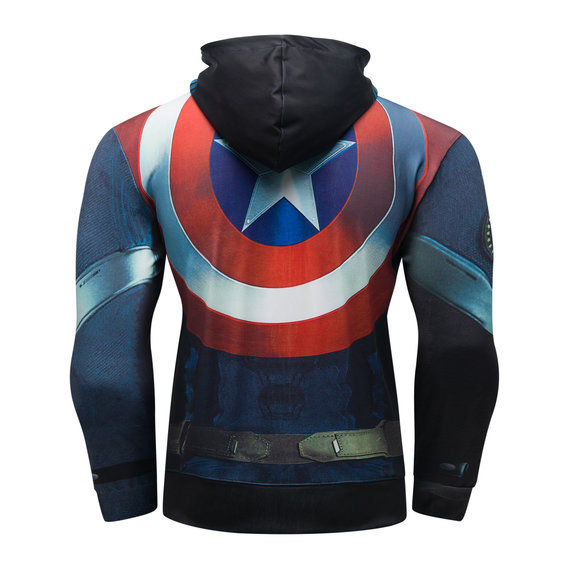 pullover captain america shield hoodie