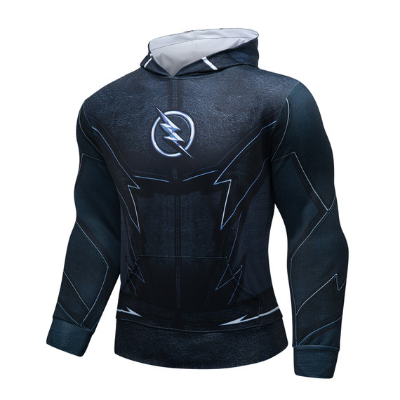 Long Sleeve pullover the flash black hoodie