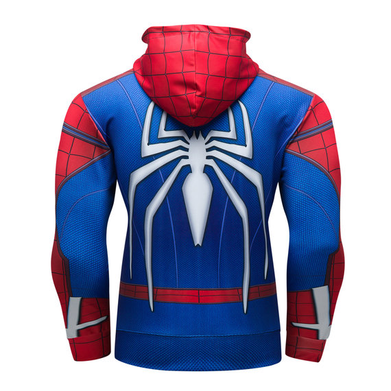 Long Sleeve marvel Blue spider-man cosplay hoodie Pullover