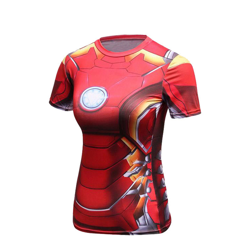 Iron Man Dri Fit Shirt For Girls