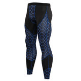 long sport running fitted pants for mens blue