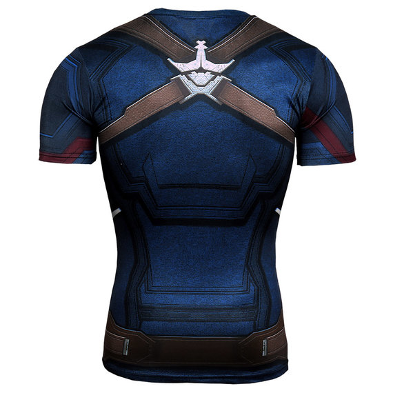short sleeve captain america infinity war workout shirt