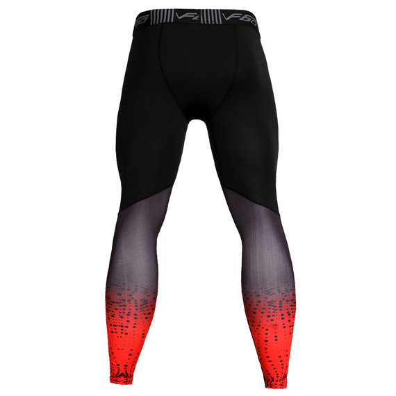 red compression running pants mens