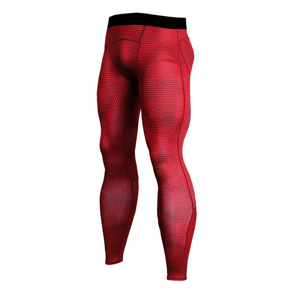 red workout tights for mens