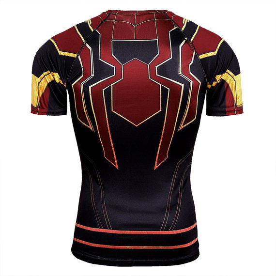 quick dry spiderman Infinity War Shirt For workout