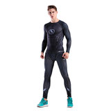 The Black Flash Compression Shirt And Pant For Mens