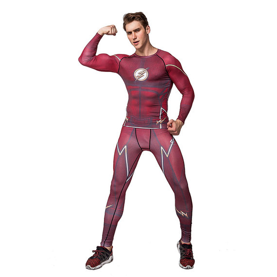 The Red Flash Compression UnderShirt And Pant For Mens