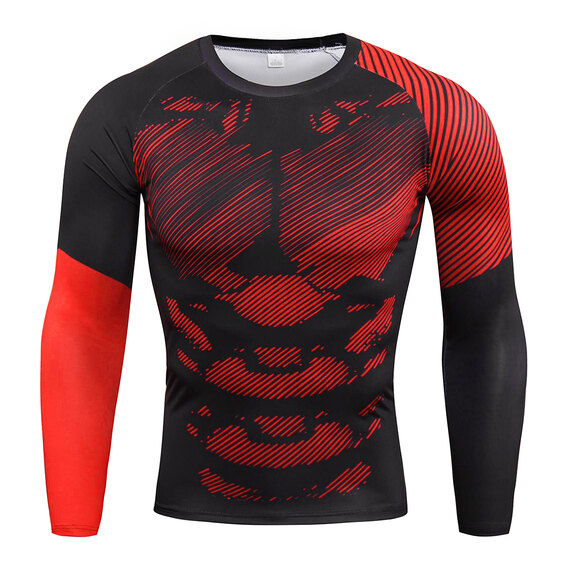 black long sleeve fitted shirt
