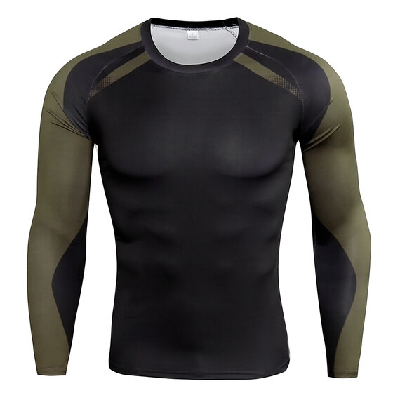 men's long sleeve best fitting gym shirts & sports leggings