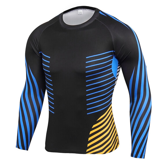 men's long sleeve compression shirt & running Tight