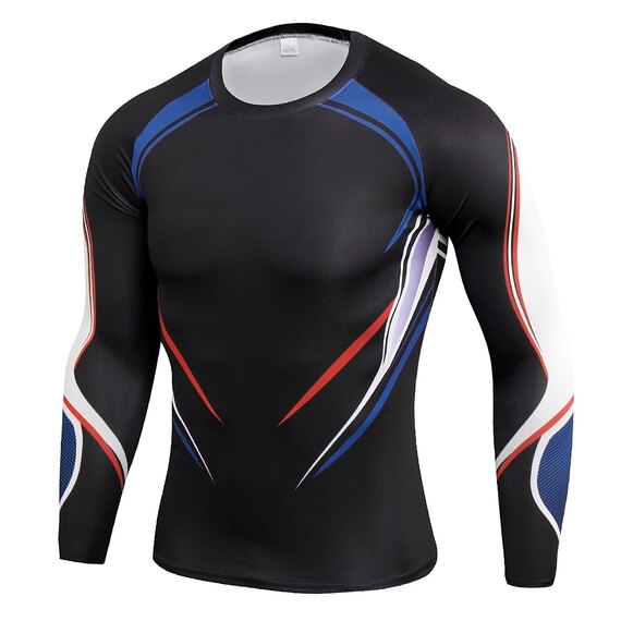 men's body slimming undershirt long sleeve & printed tights