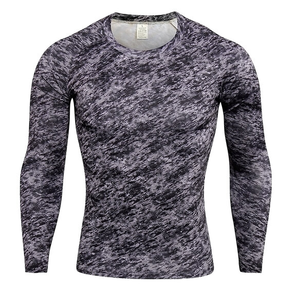 men's body slimming undershirt long sleeve & activewear leggings camo