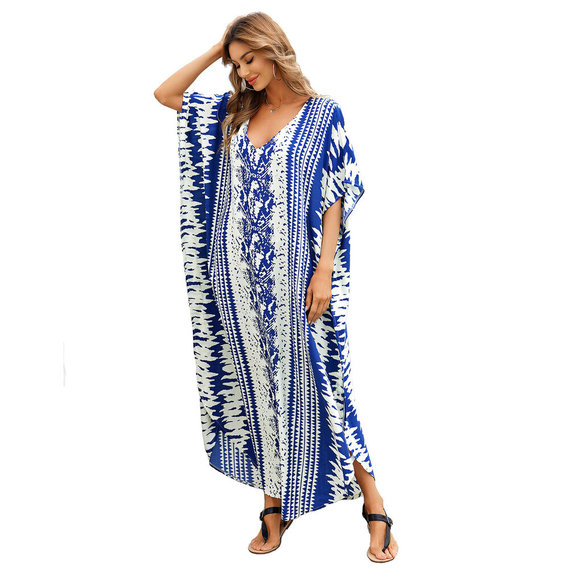 Women's Plus Size Swimsuit Cover Up Lightweight Summer Dresses,Free Size