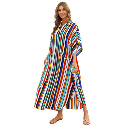 Plus Size Summer Beach vacation Swimsuit Cover Up For Women's beach resort wear dresses