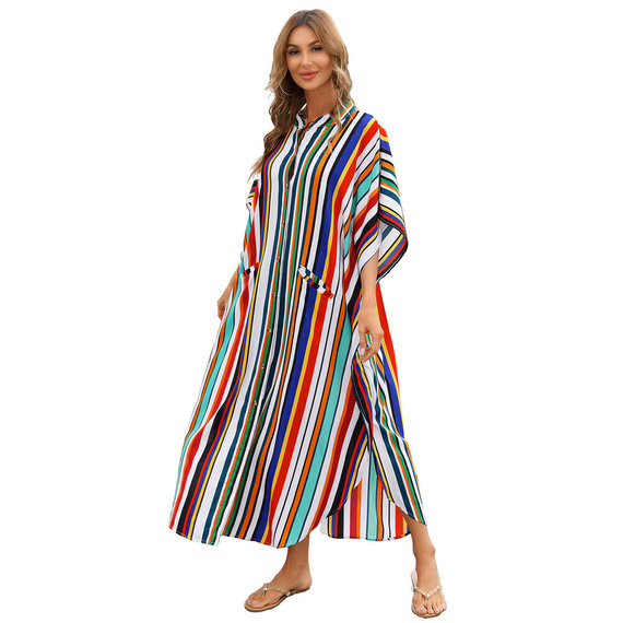 Plus Size Summer Beach vacation Swimsuit Cover Up For Women's beach resort wear dresses