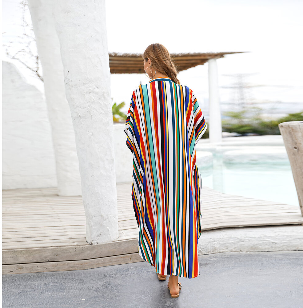 Plus Size Summer Beach vacation Swimwear Cover Up For Women's beach resort dresses