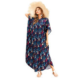 Plus Size Summer Vacation Swim Cover Up For Women's sun dresses long,Unisize