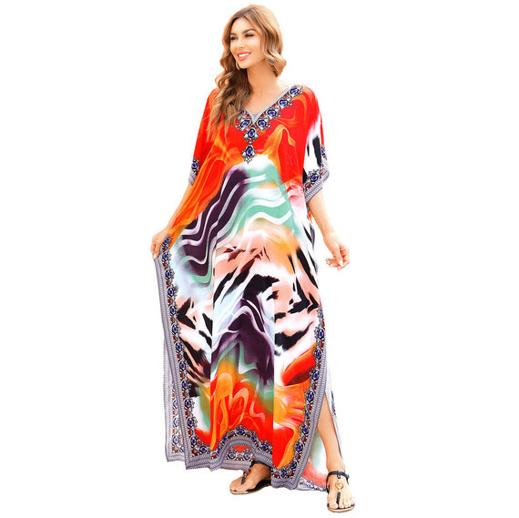 Ladies Bikini Cover Up Plus Size boho summer maxi dresses,Free Size