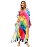 Women's Beach Cover Up Plus Size For Summer Vacation Tie dye bathing suit covers