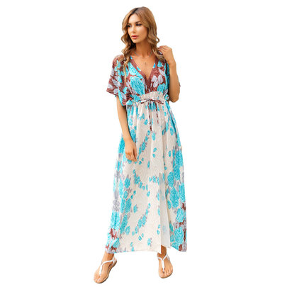 Swim Cover Up Women's Summer Vacation Dresses And Rompers Free Size Beachwear