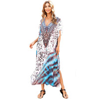Tie Dye Swimwear Cover-up Women's Casual Summer Restore Dresses,One Size Fit All