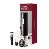 easy wine opener automatic Electric Corkscrew wine gift set black