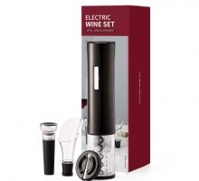 easy wine opener automatic Electric Corkscrew wine gift set black
