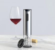 MIni Stainless Steel Rechargeable Automatic Electric Wine Opener Silver