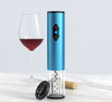 Blue cork remover for wine bottles