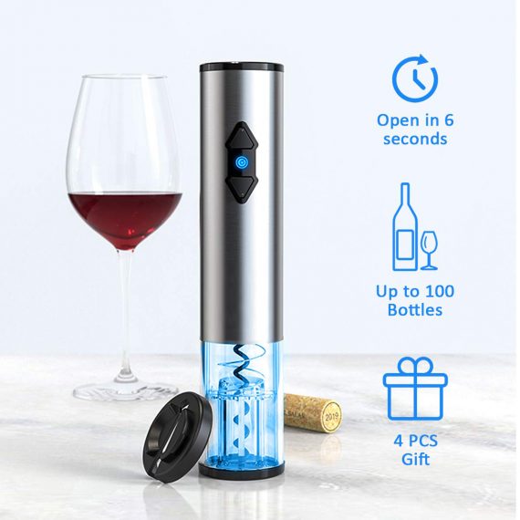 high end wine opener battery powered corkscrew