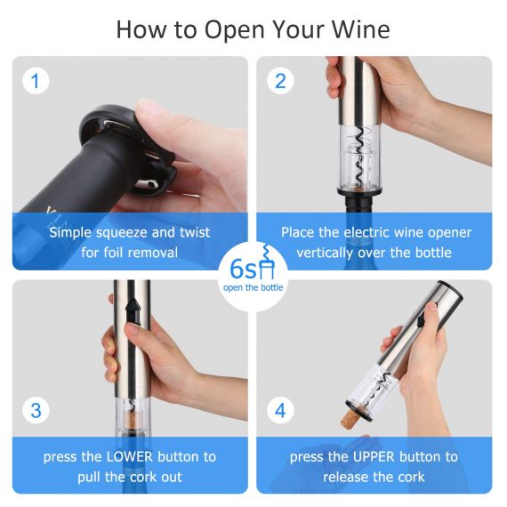 Complete guide how to use wine opener automatic