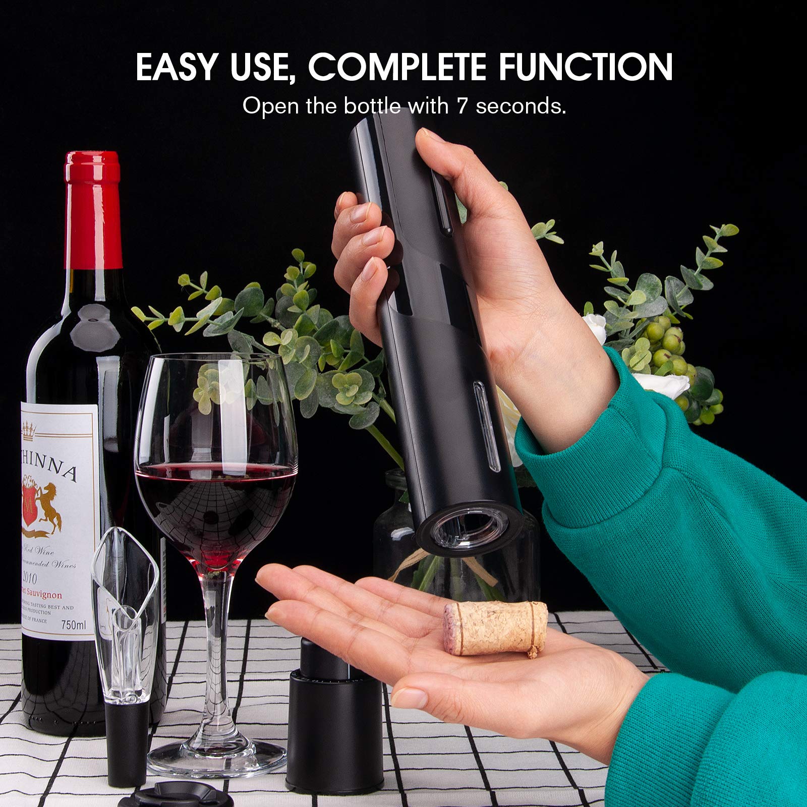 Rechargeable Cordless Electric Wine Bottle Opener Automatic - PKAWAY