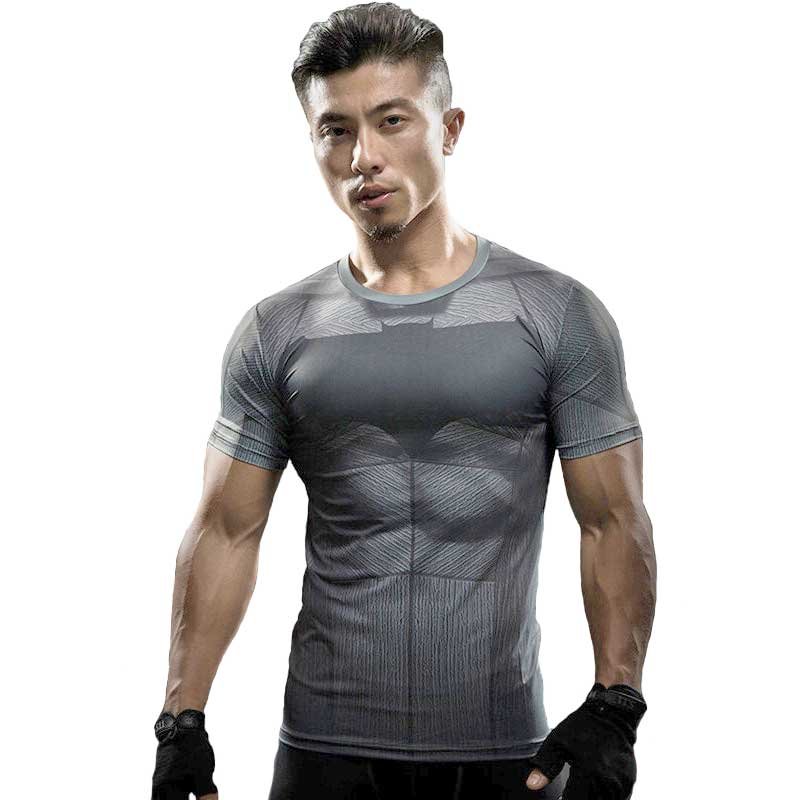 Dark Knight Batman Compression Shirt Short Sleeve