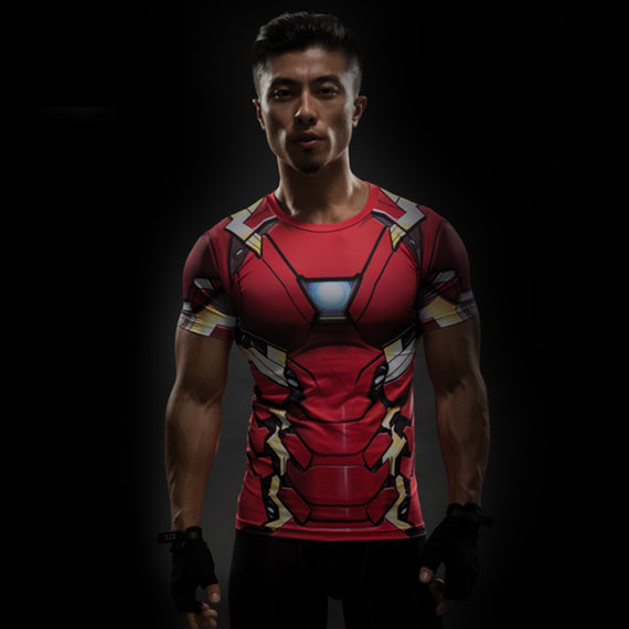 short sleeve dri fit iron man 3 arc reactor shirt