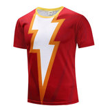 short sleeve superhero flash birthday shirt