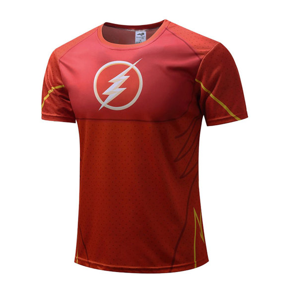 red justice league flash shirt