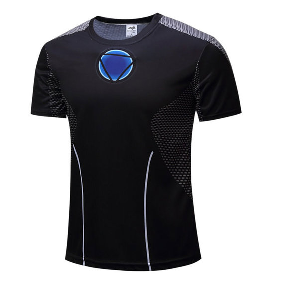 dri fit iron man workout shirt