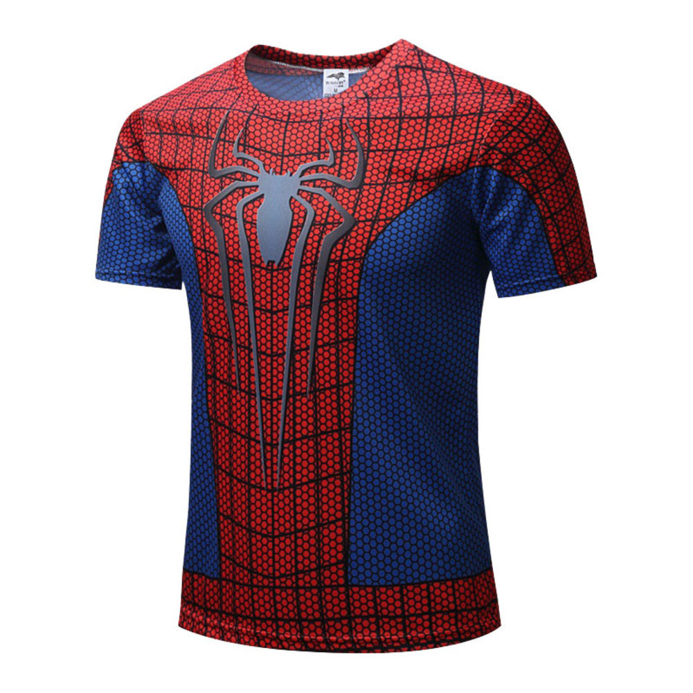 Short Sleeve Marvel Spiderman Shirt Red